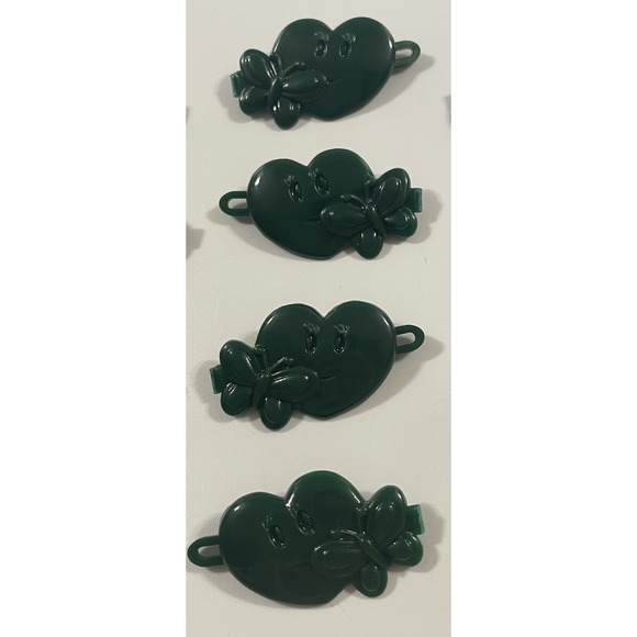 Vtg lot Girls Novelty Hair Clip Barrette Flower Puppy‎ Smile Heart 80s 90s Y2K - Picture 8 of 14